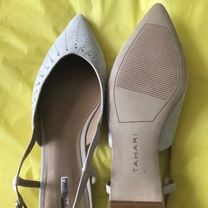 Tahari slingbacks. Tags on
